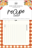 Echo Park Recipe Cards, Hello Autumn (RC103)