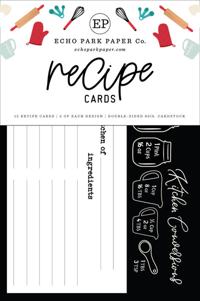 Echo Park Recipe Cards, Farmhouse Kitchen