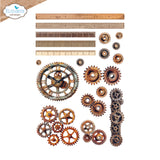 Elizabeth Craft, Art Journal Specials by Devid Roodenburg, Layers of Time, Rub Ons (2368)