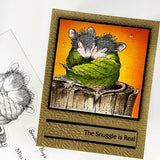 Spellbinders, House Mouse Cling Rubber Stamp,  Snuggle Up (RSC-019)