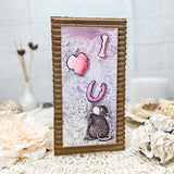 Spellbinders, House Mouse Cling Rubber Stamp, We Heart You (RSC-021)