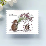 Spellbinders, House Mouse Cling Rubber Stamp, Flower Shower (RSC-023)