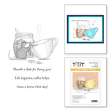 Spellbinders, House Mouse Cling Rubber Stamp, Brew-tiful Day (RSC-063)