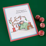 Spellbinders, House Mouse Cling Rubber Stamp, House-Mouse Holiday Dreams (RSC-075)