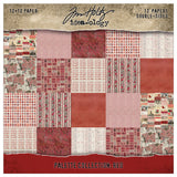 Tim Holtz Idea-ology, Double-Sided Cardstock 12"X12" 12/Pkg, Palette Collection: Red (TH94456)