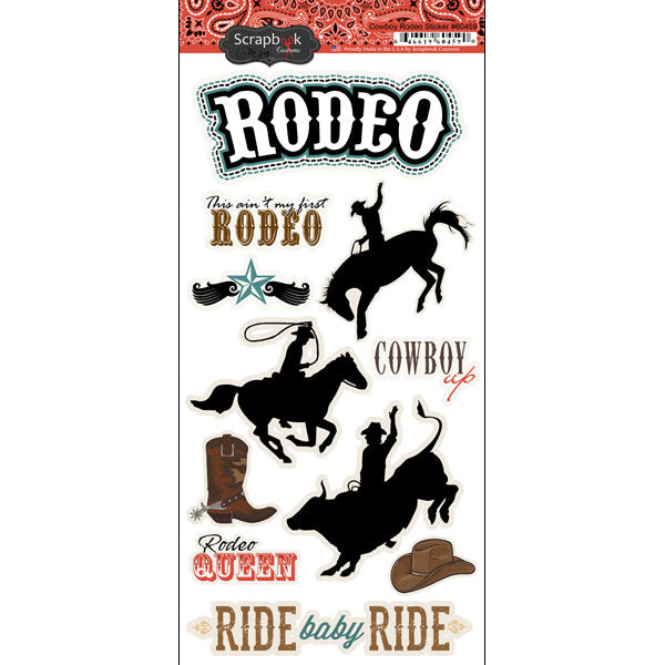 Cowboy Rodeo Sticker Sheet