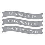 Spellbinders Etched Dies, La Dolce Vita, La Dolce Vita Banners (S1-173)