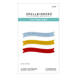 Spellbinders Etched Dies, La Dolce Vita, La Dolce Vita Banners (S1-173)