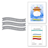 Spellbinders Etched Dies, La Dolce Vita, La Dolce Vita Banners (S1-173)