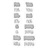 Spellbinders, Etched Die, It's Not a Puppy (S2-349)