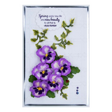 Spellbinders Etched Dies By Susan Tierney-Cockburn, Pansy, The Painter's Garden