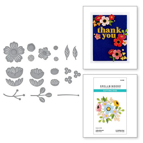 Spellbinders Etched Die From The Out And About Collection, Little Blooms (S2-380)