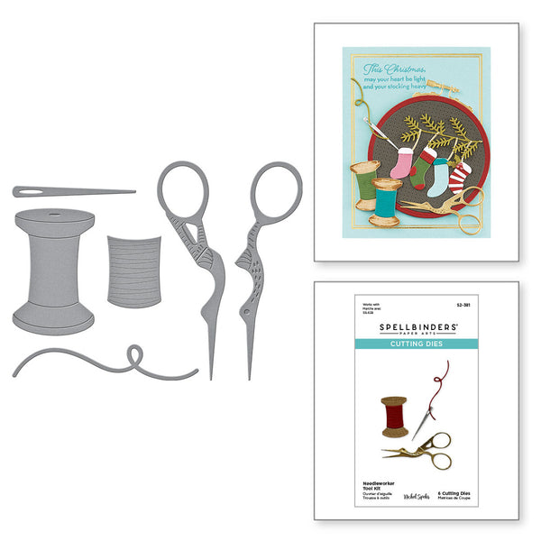Spellbinders, Etched Dies By Nichol Spohr, Needleworker Tool Kit (S2-381)