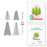 Spellbinders, Etched Dies, Bottle Brush Trees (S3-417)