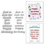 Spellbinders, Etched Dies, Popular Sentiments (S3-492)