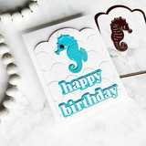 Spellbinders,Etched Die From The Out And About Collection, Happy Birthday Wishes (S3-514)