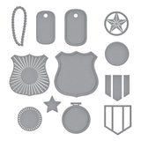 Spellbinders, Etched Dies, Badges of Honor (S3-526)