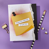Spellbinders, Push Pin Notes Etched Dies from the Take Note Collection (S3-550)