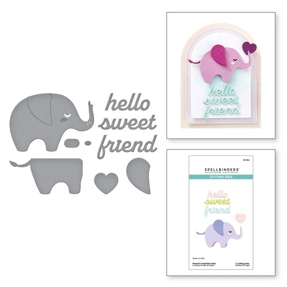 Spellbinders, Exclusive Dies for Independent Retailer, Peanut's Heartfelt Hello (S3-554)