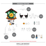 Spellbinders, Etched Die, Cuckoo Cottage - Halloween Tick Tock (S3-557)