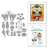Spellbinders, Etched Die, Cuckoo Cottage - Halloween Tick Tock (S3-557)