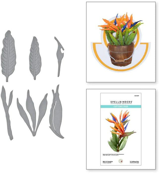 Spellbinders Etched Dies By Susan Tierney-Cockburn, Bird of Paradise (S4-1237)