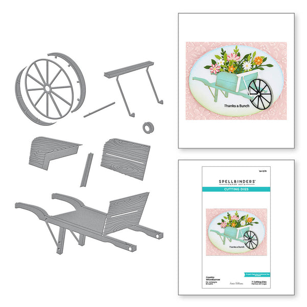Spellbinders Cutting Dies, Country Road Collection by Annie Williams, Country Wheelbarrow (S4-1279)