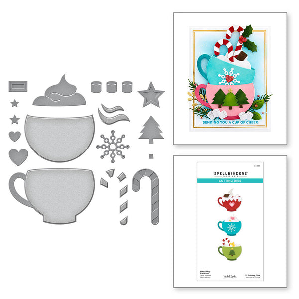 Spellbinders Etched Dies From Merry Mug & Circle Delights Collection By Nichol Spohr, Merry Mug Creations (S4-1311)