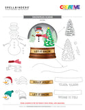 Spellbinders Etched Dies By Simon Hurley, Snowman Scene, Snow Globes (S4-1324)