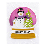 Spellbinders Etched Dies By Simon Hurley, Snowman Scene, Snow Globes (S4-1324)
