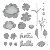 Spellbinders Etched Dies From The Garden Collection By Wendy Vecchi, Vintage Florals (S4-1328)
