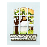 Spellbinders Etched Dies By Tina Smith, Backyard Haven View, Window With A View (S4-1330)