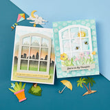 Spellbinders Etched Dies By Tina Smith, Vista View Window, Windows With A View (S5-626)
