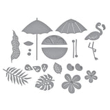 Spellbinders Etched Dies From Happy Hour, Tropical Flair (S4-1336)