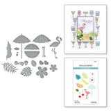 Spellbinders Etched Dies From Happy Hour, Tropical Flair (S4-1336)