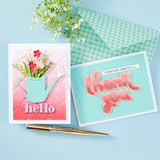Spellbinders, Etched Die From The Out And About Collection, Sprinkle & Grow (S4-1351)