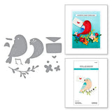 Spellbinders, Etched Die From The Out And About Collection (S4-1352), Love Note Bird