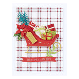 Spellbinders Etched Dies From Home For The Holidays, Delivering Joy Sleigh (S4-1358)