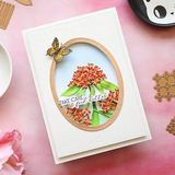 Spellbinders Etched Dies Through the Meadow by Susan Tierney, Milkweed (S4-1392)