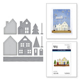 Spellbinders Etched Dies From The Timeless Trees Collection by Simon Hurley, Mantel Village (S4-1395)