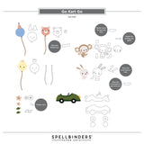 Spellbinders Etched Die From The Little Smiles Collection, Go Kart Go (S4-1400)