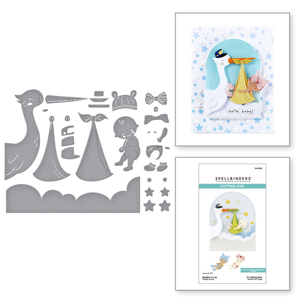 Spellbinders Etched Die From The Little Smiles Collection, Bundle of Joy (S4-1402)