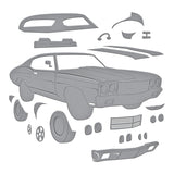 Spellbinders, Etched Dies By Mindy Eggen, Muscle Car, Classic Road Legends (S4-1443)