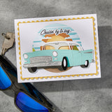 Spellbinders, Etched Dies By Mindy Eggen, Muscle Car, Classic Car, Classic Road Legends (S4-1444)