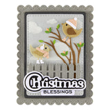 Spellbinders, Etched Dies By Lisa Horton, Bow & Bell Scallop Frame (S4-1448)