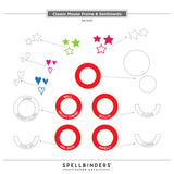 Spellbinders, Etched Dies From Say Cheese Classic Mouse, Frame & Sentiments (S4-1470)