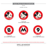 Spellbinders, Etched Dies From Say Cheese Classic Mouse, Frame & Sentiments (S4-1470)