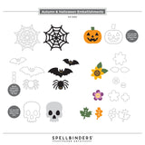 Spellbinders, Autumn & Halloween Embellishments Etched Dies from the 3D Felt Décor Collection by Sandi MacIver (S4-1490)