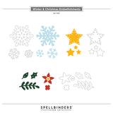 Spellbinders, Winter & Christmas Embellishments Etched Dies from the 3D Felt Décor Collection by Sandi MacIver (S4-1491)