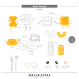 Spellbinders Etched Dies, Buon Appetito, Pasta Friends (S4-1494)